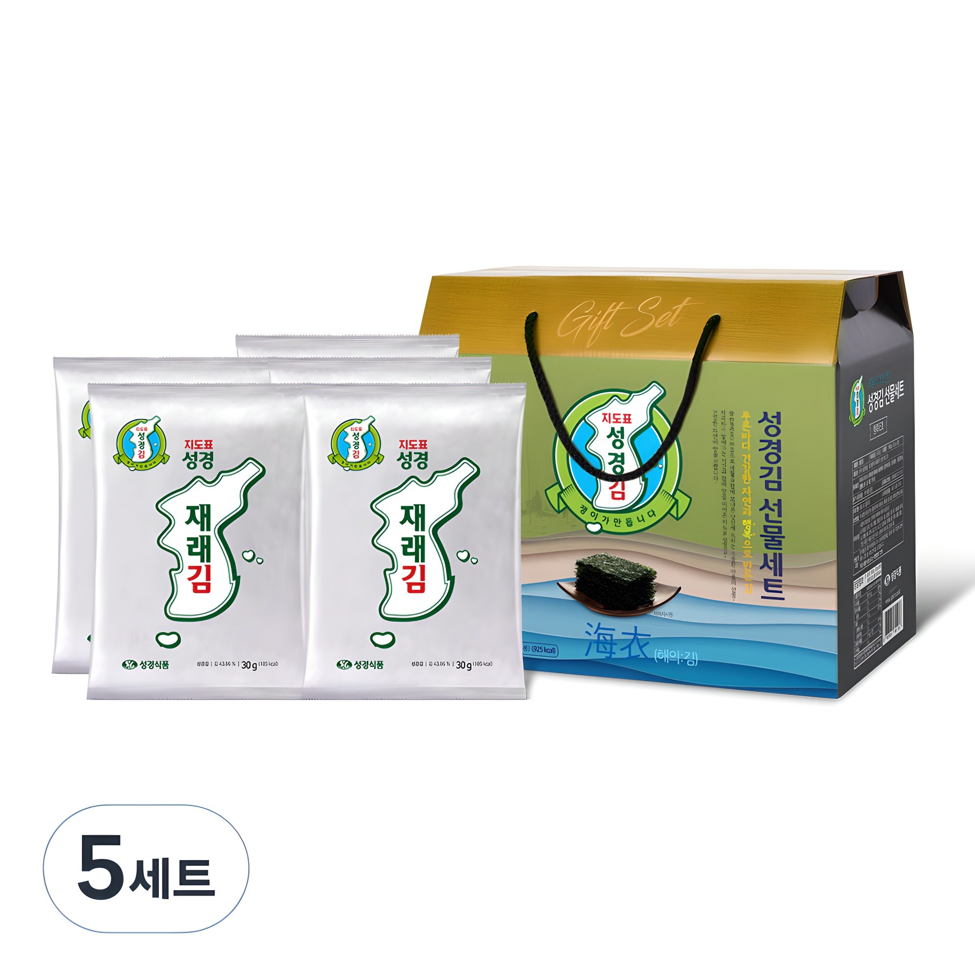 지도표성경 재래전장김 행복E세트, 30g 5봉 50,550원