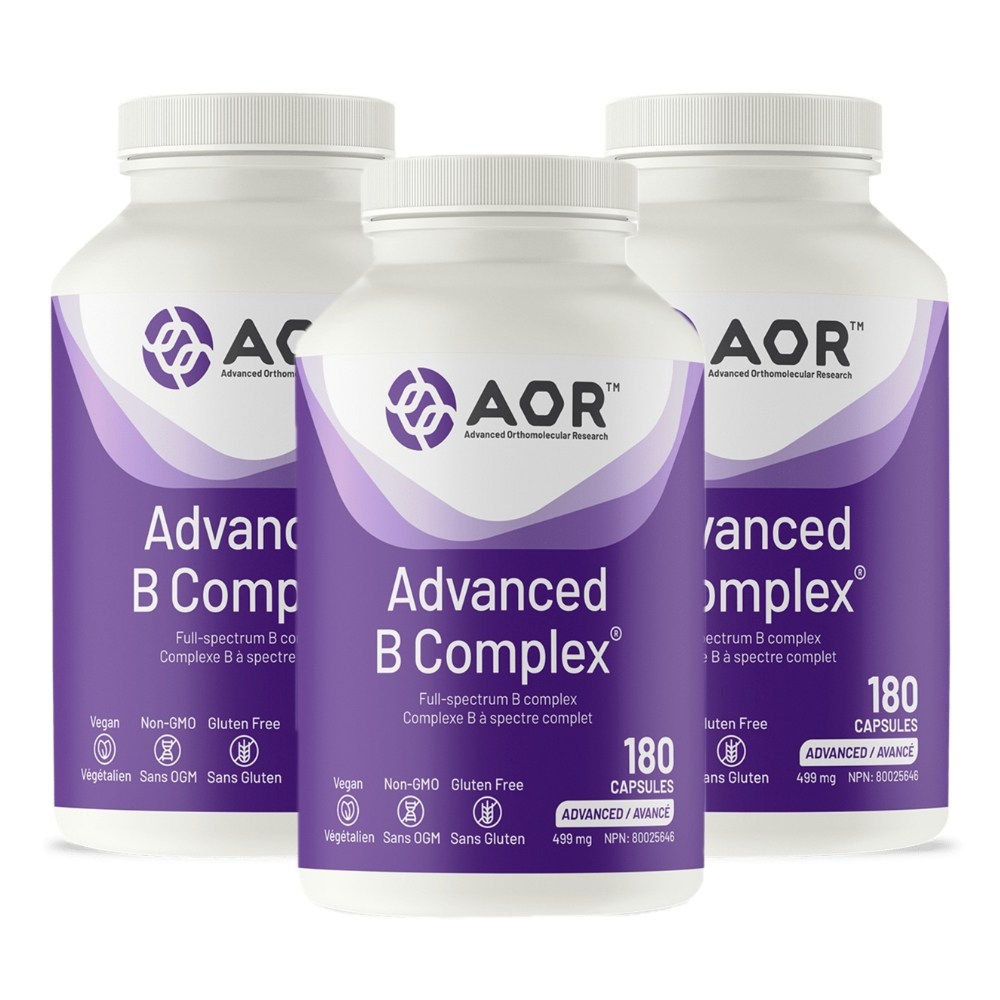 (3병특가) AOR 에이오알 어드밴스드 비타민B 컴플렉스 180캡슐 캐나다산 정품 활성비타민B군 캐나다 직구, 3개, 180정 159,990원