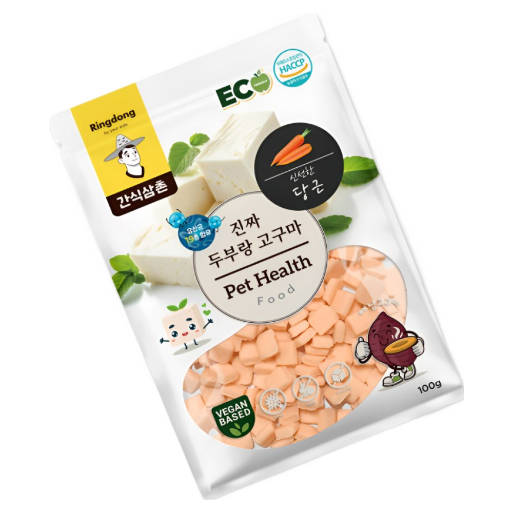 간식삼촌 천연두부 고구마 당근 비건 저알러지 강아지간식 HACCP인증 국내생산 유산균 함유 7,240원