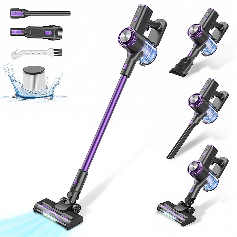 RichMagic 4in1 무선 분리형 배터리 스틱 청소기 강한 흡입력 가정용 핸드헬드 진공 청소기 반려동물 털 청소에 적합한 경량 청소기 89,800원