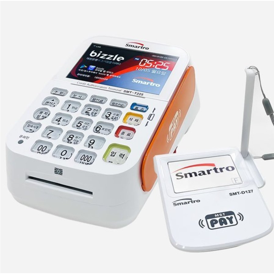 스마트로 관리비없는 유선 2인치 신용카드단말기, 1개, SMT-T225 29,000원