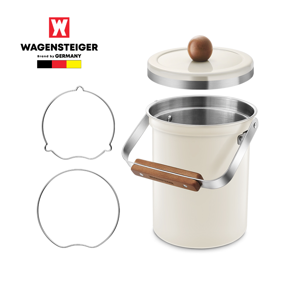 바겐슈타이거 스텐 싱크대 음식물 쓰레기통 3L + 종량제 봉투 고정링 2개 43,600원