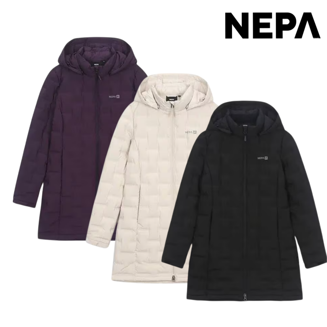 [네파] 털빠짐이 적은 긴기장 경량 구스다운 여성 투부스 미드 다운자켓-7K82024 163,000원