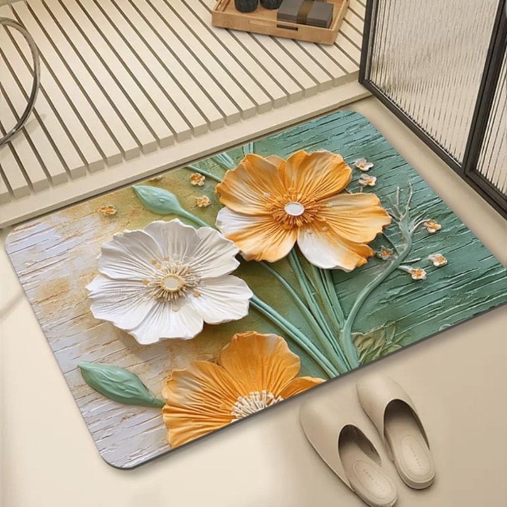 아이데이  빨아쓰는 착시 3D 규조토 욕실 논슬립 발매트 화장실 현관 매트 주방 깔판 씽크대 발판 5,480원