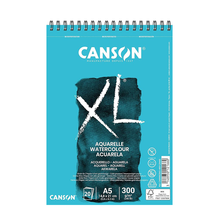 [캔손] XL 워터칼라 A5 스케치북 300g 뉴디자인 8,500원