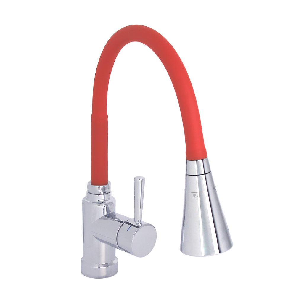 측면 컬러 원홀코브라 레드 싱크대수전 수도꼭지 씽크수전 주방수전, 1개 33,900원