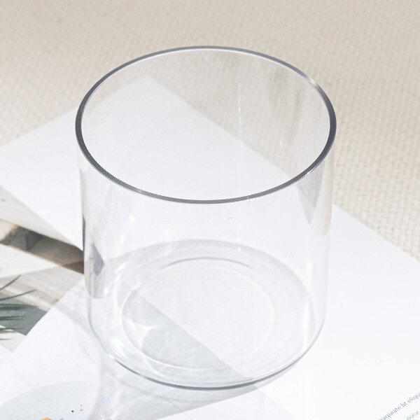 [플라워트리] PET 원형 원통 화분 실린더 화병 10x10cm 조화 전용 꽃병 투명 플라스틱 인테리어 장식 소품 소형 수경재배 3,000원