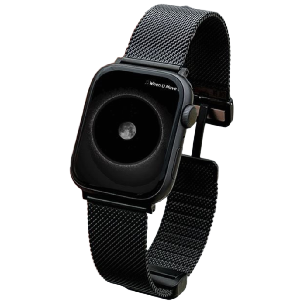 모드니쓰 애플워치 호환 디버클 메탈 마그네틱 스트랩, 1개, 블랙 14,000원