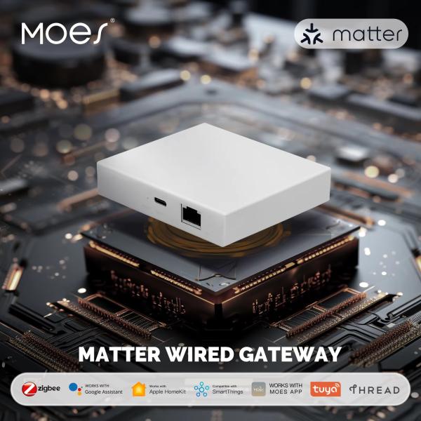MOES Tuya Zigbee Matter 스레드 게이트웨이 스마트 홈 브리지 허브 지원 음성 제어 Siri Homekit Smartthings Google Alexa 49,770원