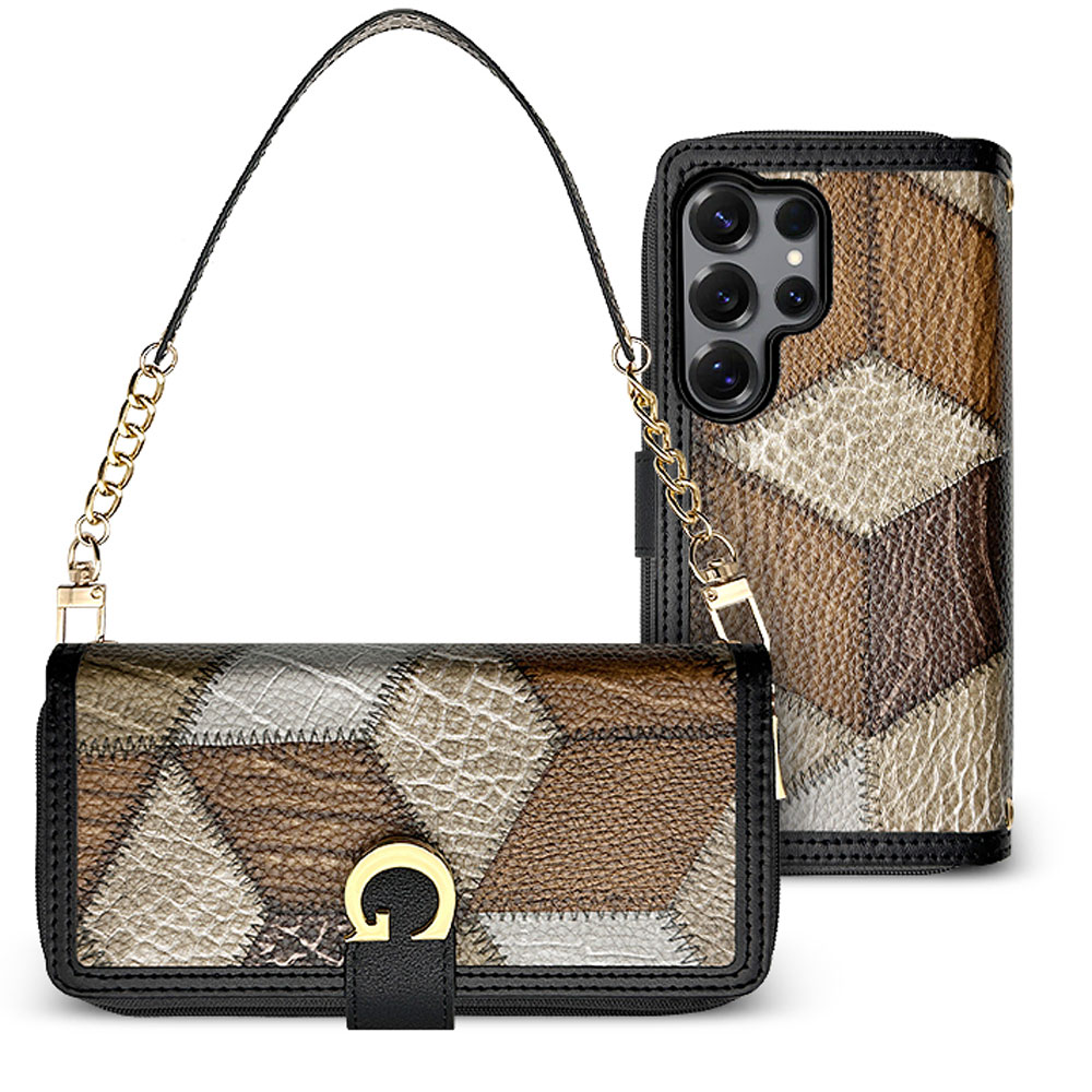 모바트 갤럭시 S21 G991 퀼트 지퍼 지갑형 다이어리 휴대폰 케이스 스트랩 포함 19,900원