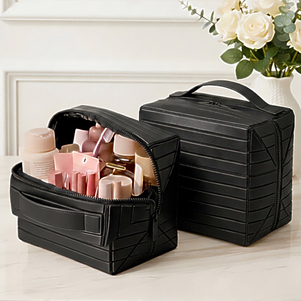 사각 상자 파우치 대형 스탠딩 화장품 가방 25,500원