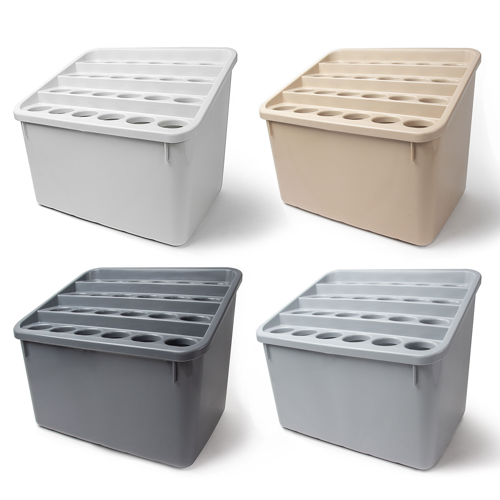 비스토어 사무실 업소용 카페 대용량 다모아 우산꽂이 24구, 1개, 베이지 25,500원