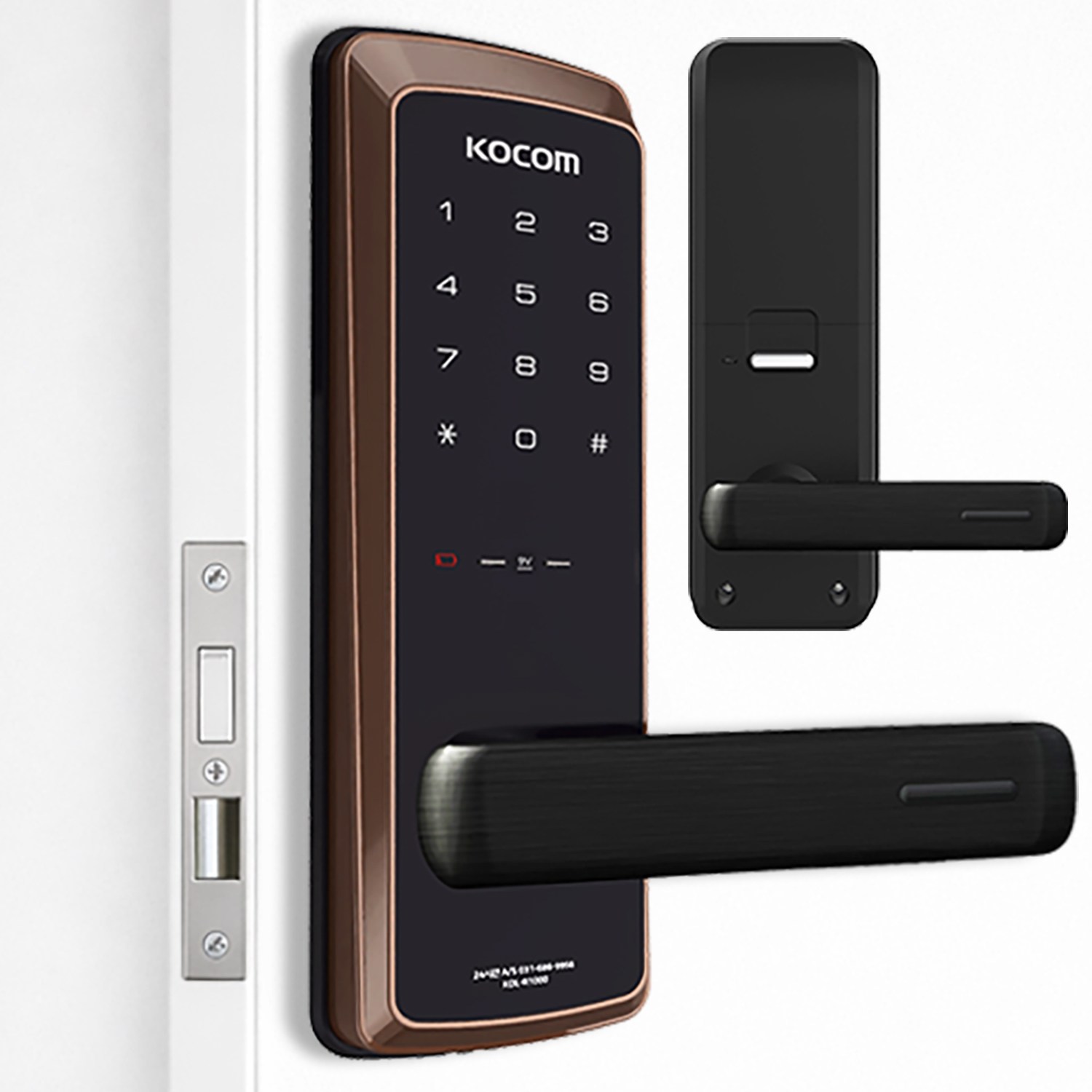 코콤 KDL-R3100 1way 미니 주키 레버형 무타공 도어락 번호키 디지털도어록 현관문 58,900원