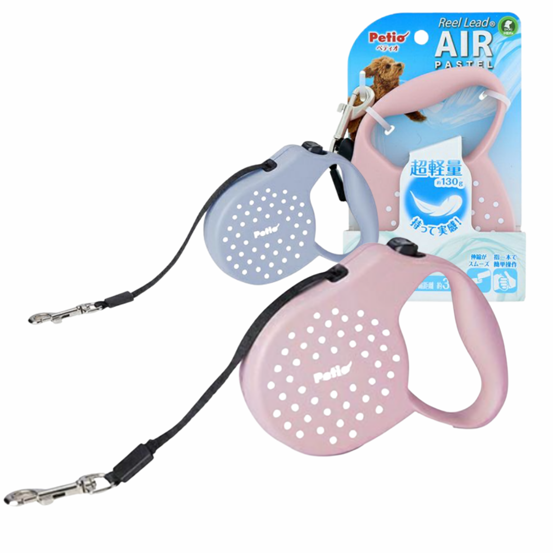 페티오 강아지 자동리드줄 목줄 손목부담없는 가벼운 산책줄 에어 파스텔 20,000원