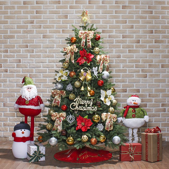 아트박스/위드마켓 180cm 카니발 골드＆레드 전나무 혼합 트리 풀세트 281,200원