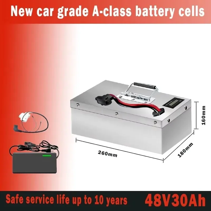 전기 세발자전거용 48V LiFePO4 배터리 팩 | 60 72V 40A 60/80AH 대용량 충전식 오래 지속 225,400원