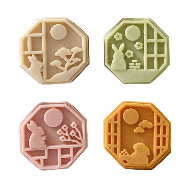 [드그라쎄] 실리콘몰드 - 전통 문양 토끼 몰드 4종 3,900원