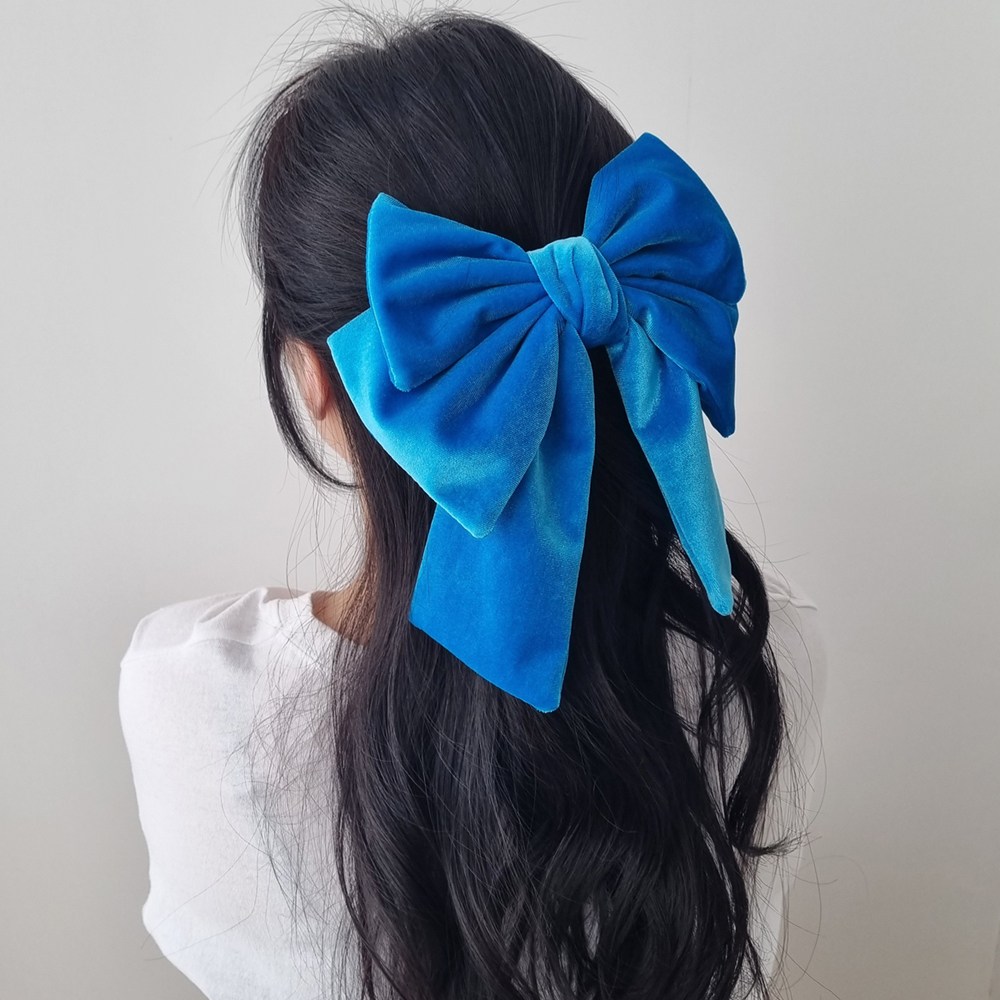 유니크한 디자인 벨벳 3단 리본핀 30칼라 빅리본핀 국산 자체제작 12,900원