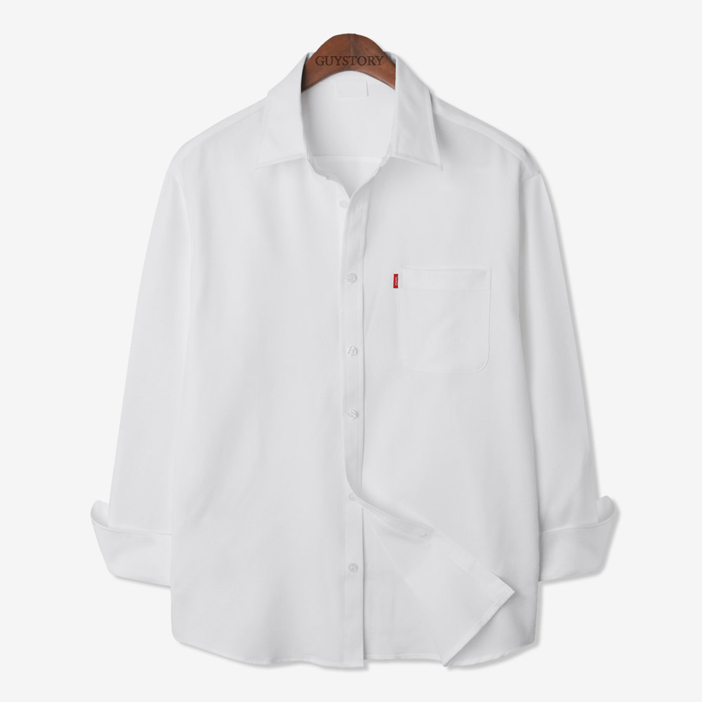 가이스토리 남성용 사계절 피셔 포켓 긴팔 빅사이즈 캐주얼 셔츠 19,800원