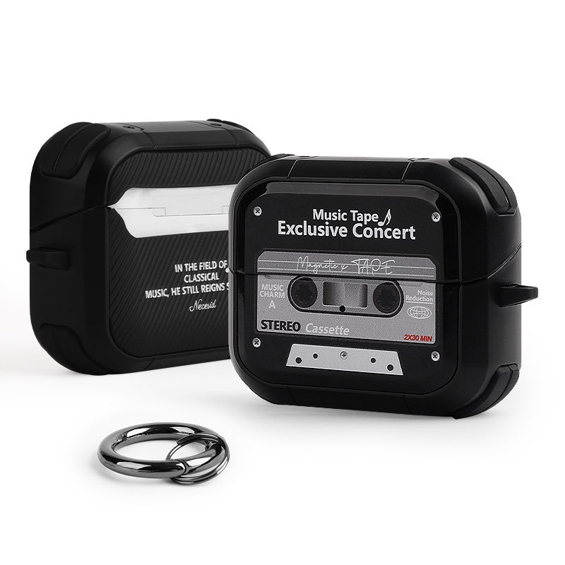 네쎄시드 카세트테이프 갤럭시 버즈 케이스, All black, 갤럭시 버즈 3 / 3 Pro, 1개 22,900원