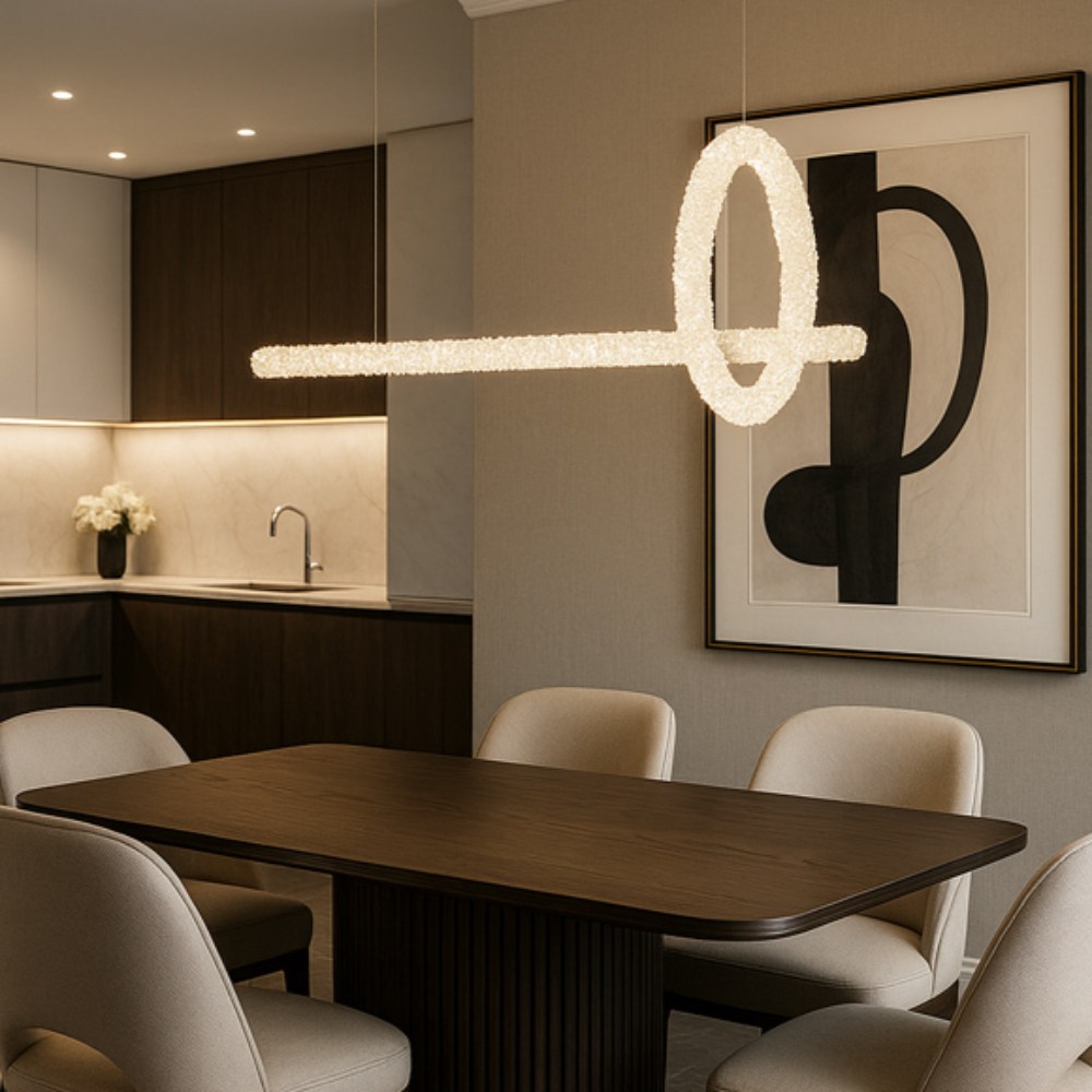 LED 팬던트 스완리니어 W488-1 30W 크리스탈 주백색 모던 인테리어 조명, 주백색, 1개 373,300원