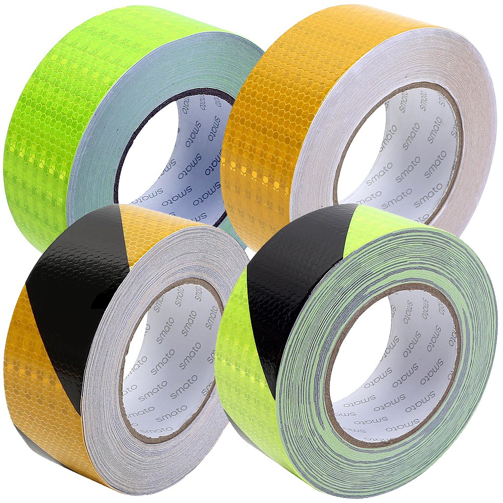 고휘도 반사테이프 5cm x 25M 1롤 형광색 황색 야간 빛 반사 안전 표시 주차장 위험 구역 자동차 트럭 계단 기계 안전 장비 충돌 조심 장애물 식별 반사띠 스티커 시트지 11,950원