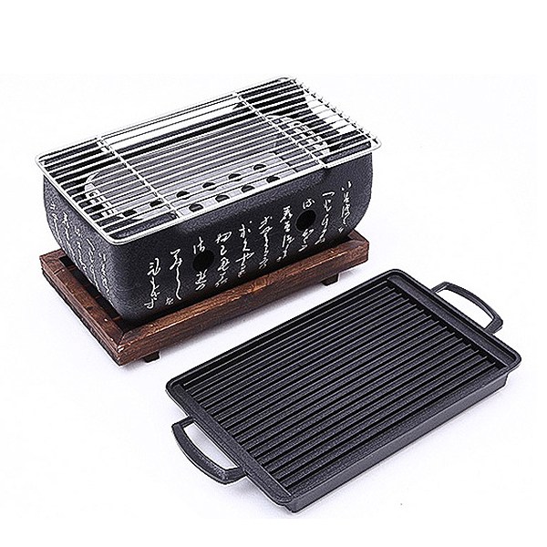 영라이즌 일본식 개인 미니 화로 + 그릴팬 세트 직사각(대형) 47,490원