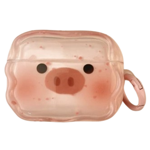 CASHCOO 돼지 피그 에어팟 케이스 airpods4, 핑크, 1개, 단일상품, 현재가 6,640원