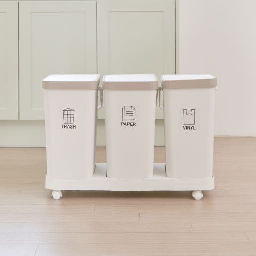 올유리빙 바닥연결형 분리수거함 3p 22,900원