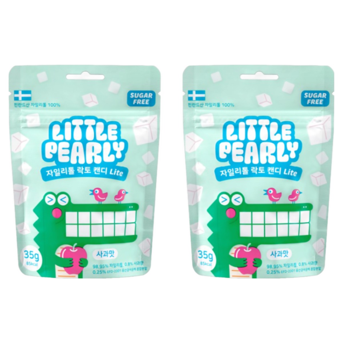 리틀펄리 유아 어린이 자일리톨 장유산균 무설탕 캔디 라이트 사과맛 11,420원