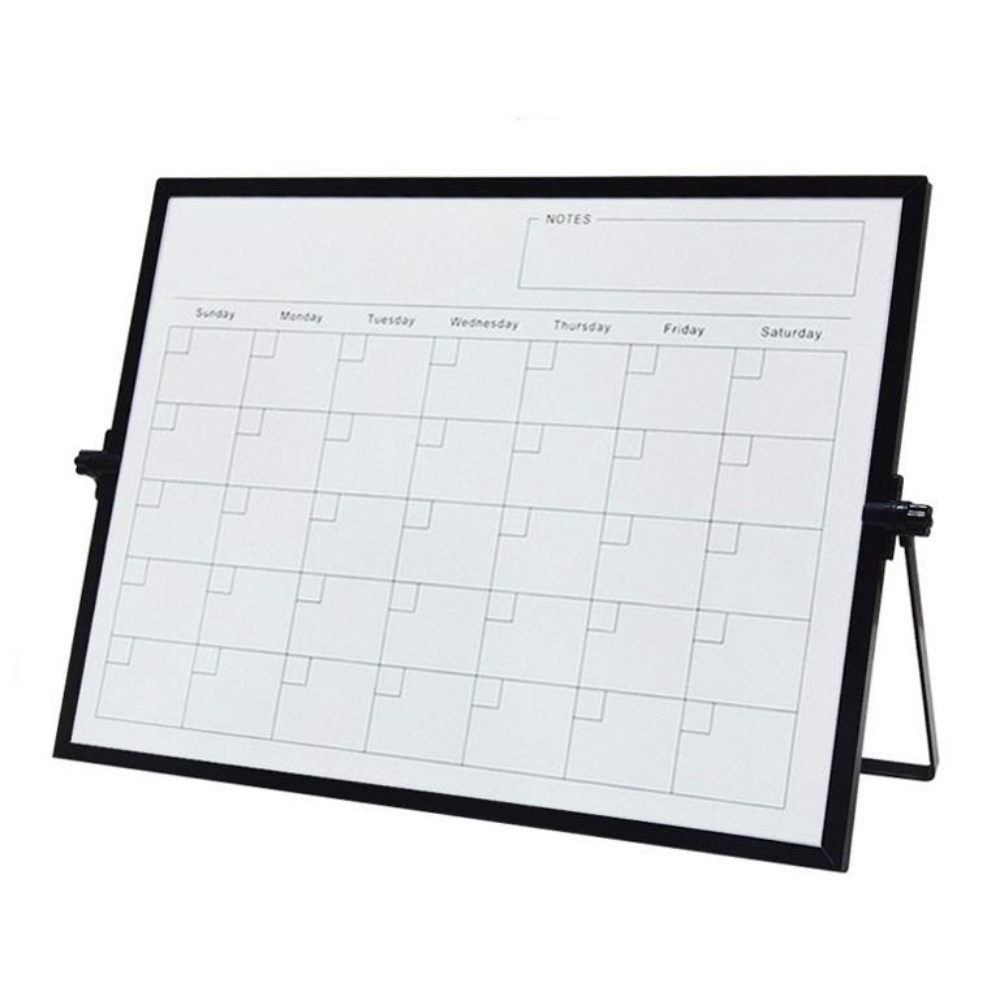 세우는양면 화이트보드 월간계획표 양면 자석 스케줄표 가정용 미니 칠판 달력보드 40x30cm 41,000원