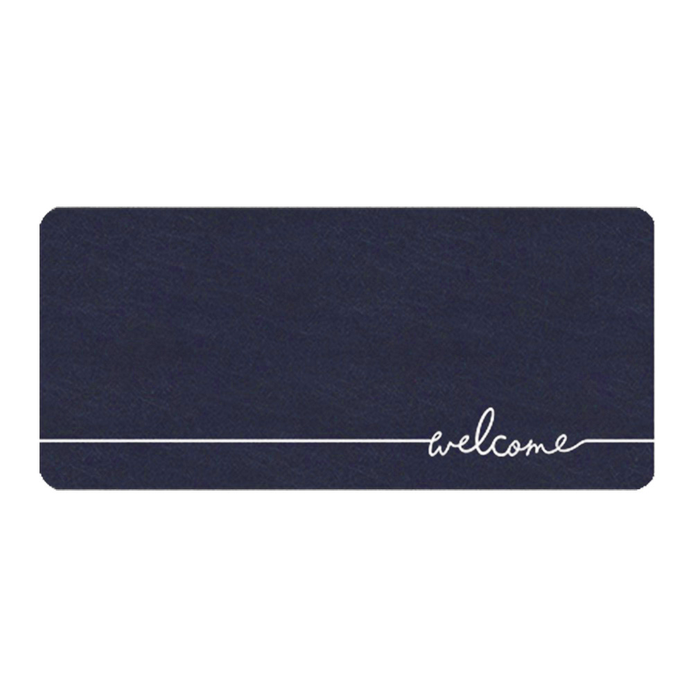 말랑 소프트 규조토 발매트 화장실 욕실 주방매트 발판, 네이비웰컴, 현재가 21,600원