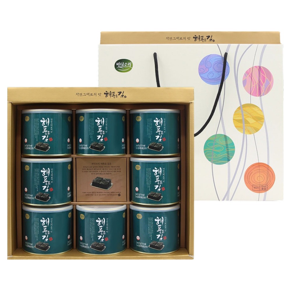 바다소리 올리브유로 구운 해품은 김 8p 4호 선물세트, 1세트 50,000원