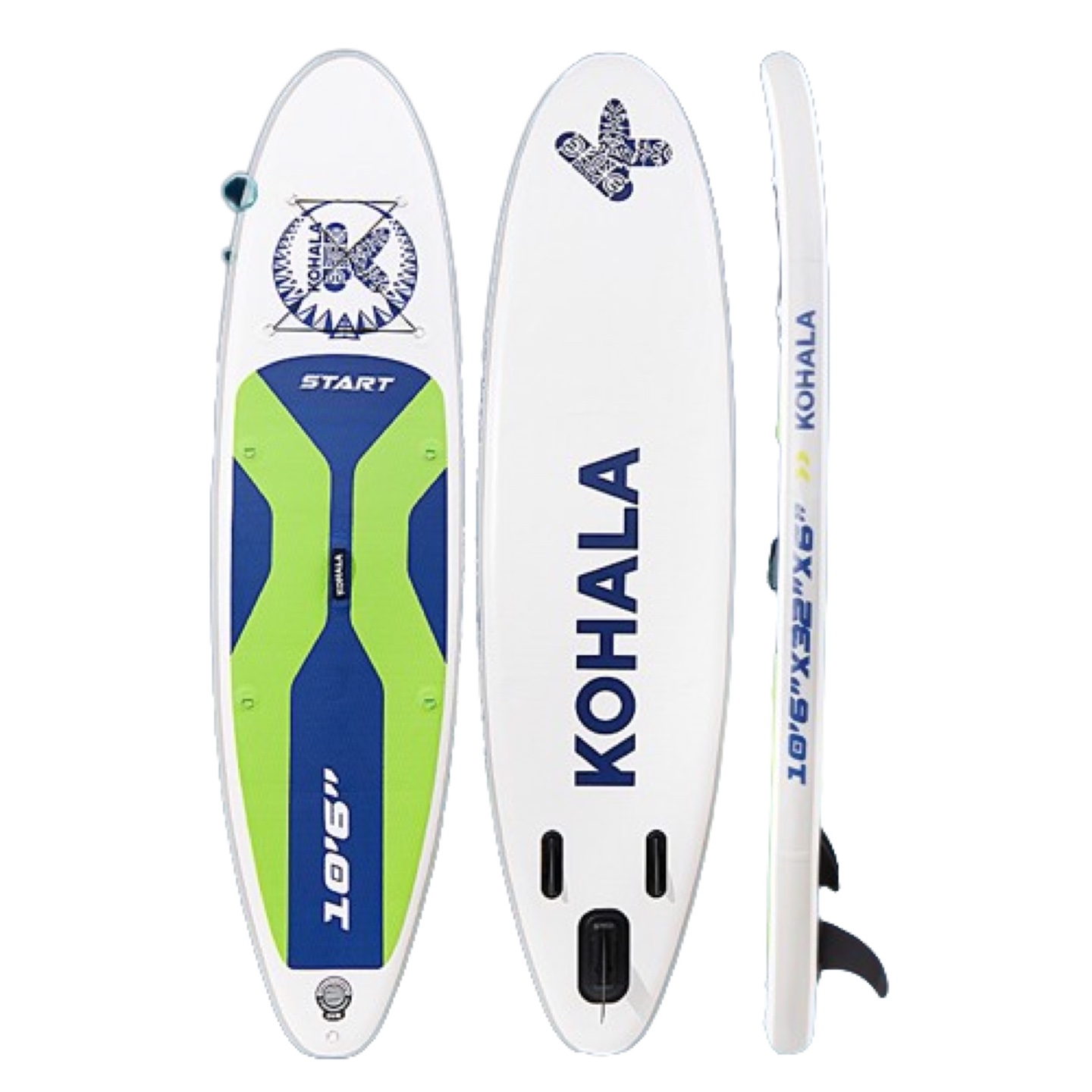 공기주입식 패들보드 보트 서핑 스탠드업 물놀이용품 에어 스킴 초보자 풀세트 수영 래프팅, 블루앤화이트 139,000원