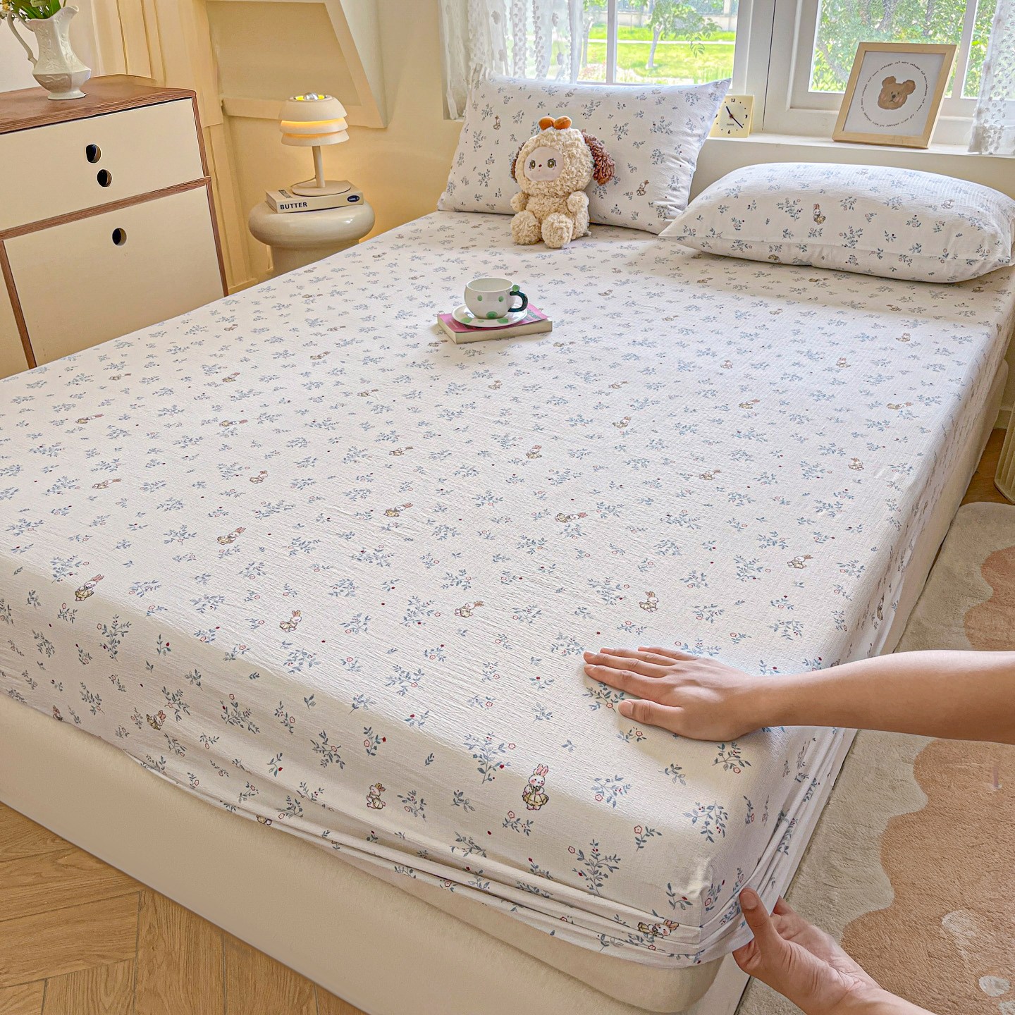 만자천홍 순면 매트리스 커버 사계절 공용 16,500원