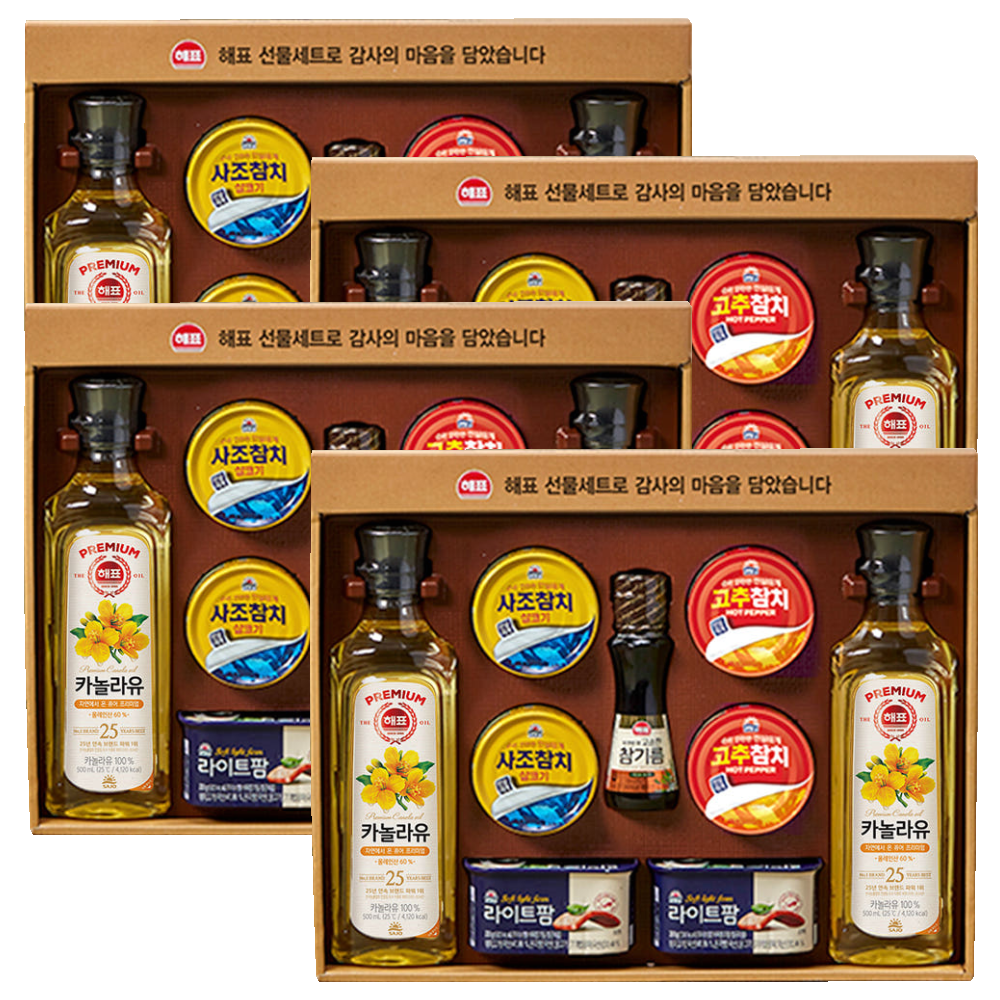 사조 안심특선 30호 선물세트 4세트 참치 91,400원