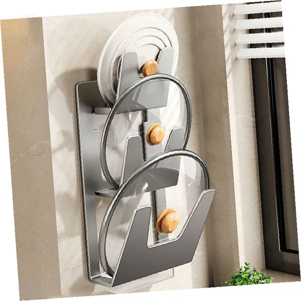 주방 벽걸이 조리도구 수납 거치대 냄비뚜껑 도마 후라이팬 보관 정리 선반 무타공 18,400원