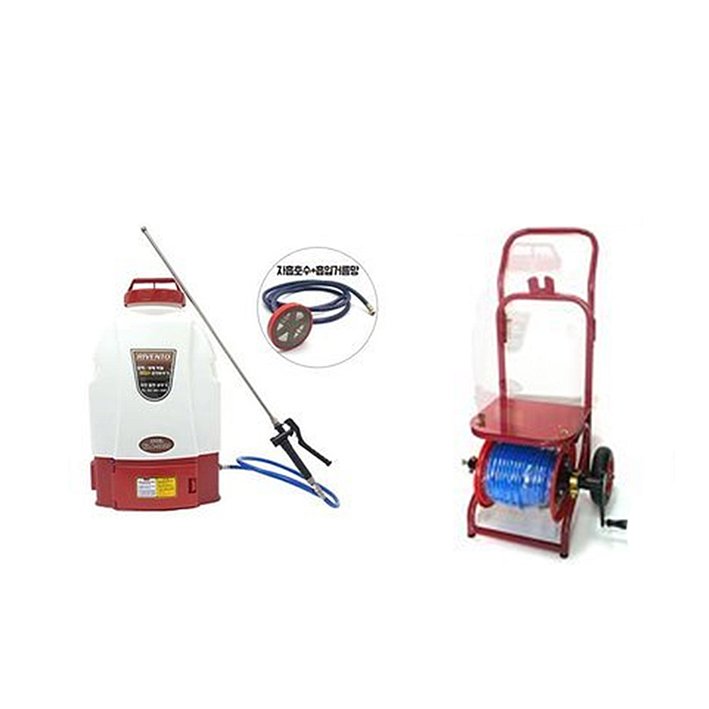 RVN-2020N+주행식 구르마 세트 리벤토 자흡 충전 분무기 자동 방역 소독 농약 압축 살포기 분사기, 1개 507,960원