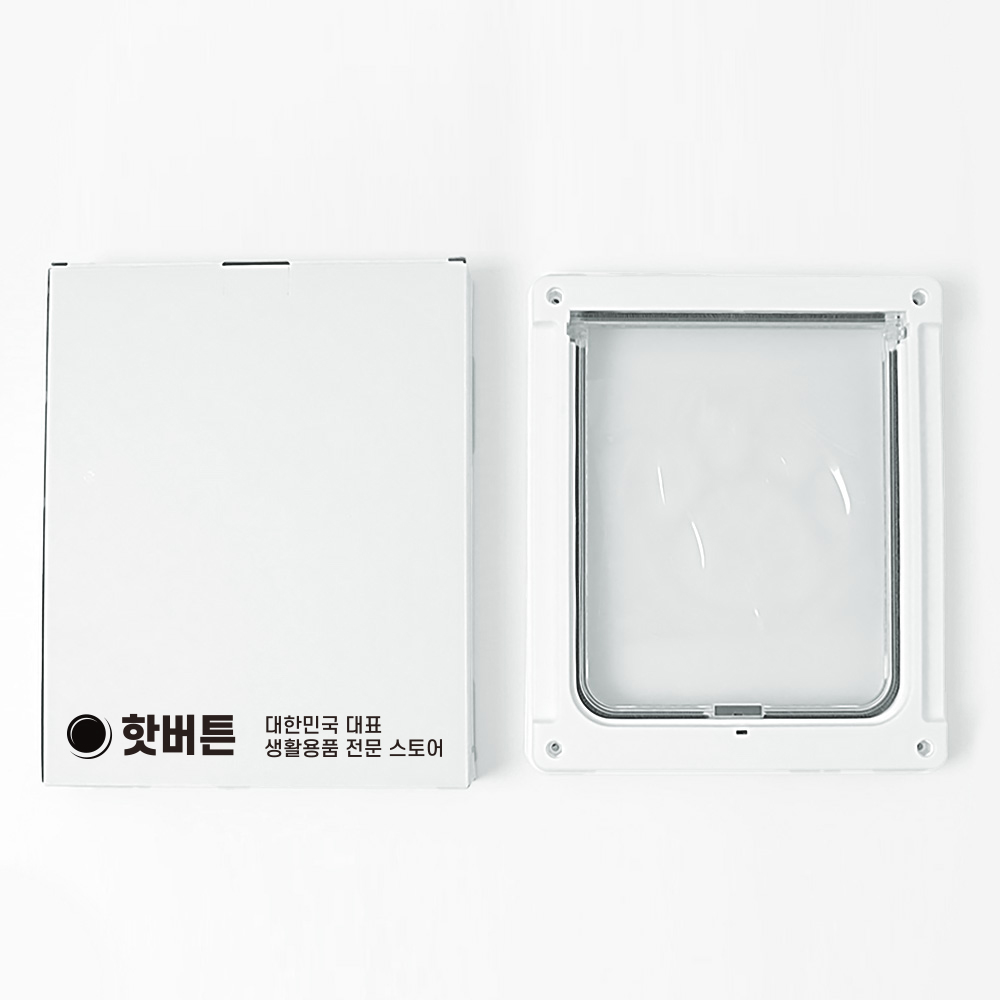 핫버튼 대형견 펫도어, 1개, 화이트 37,900원