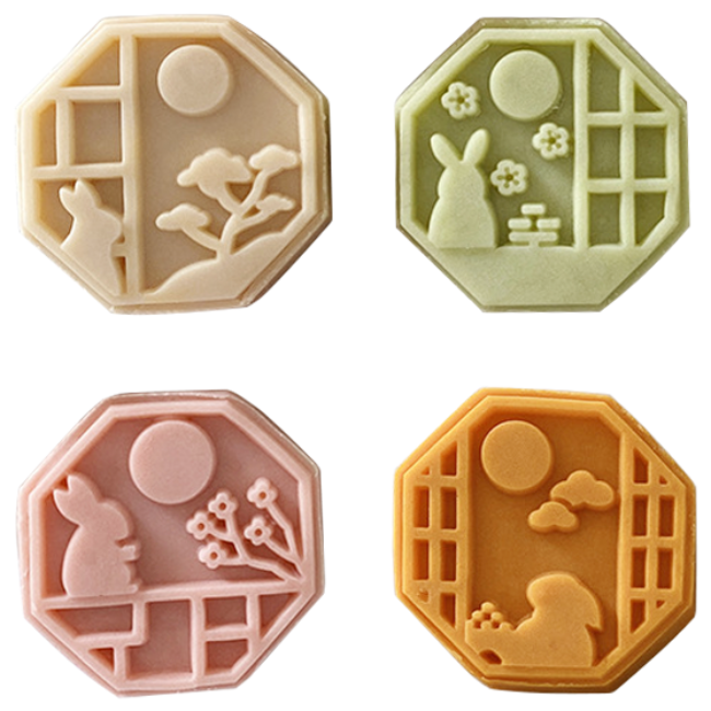 [드그라쎄] 실리콘몰드 - 전통 문양 토끼 몰드 4종 3,900원