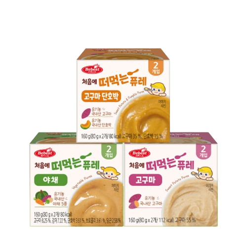 처음에 떠먹는 유기농 퓨레 고구마+고구마단호박+야채 128,200원