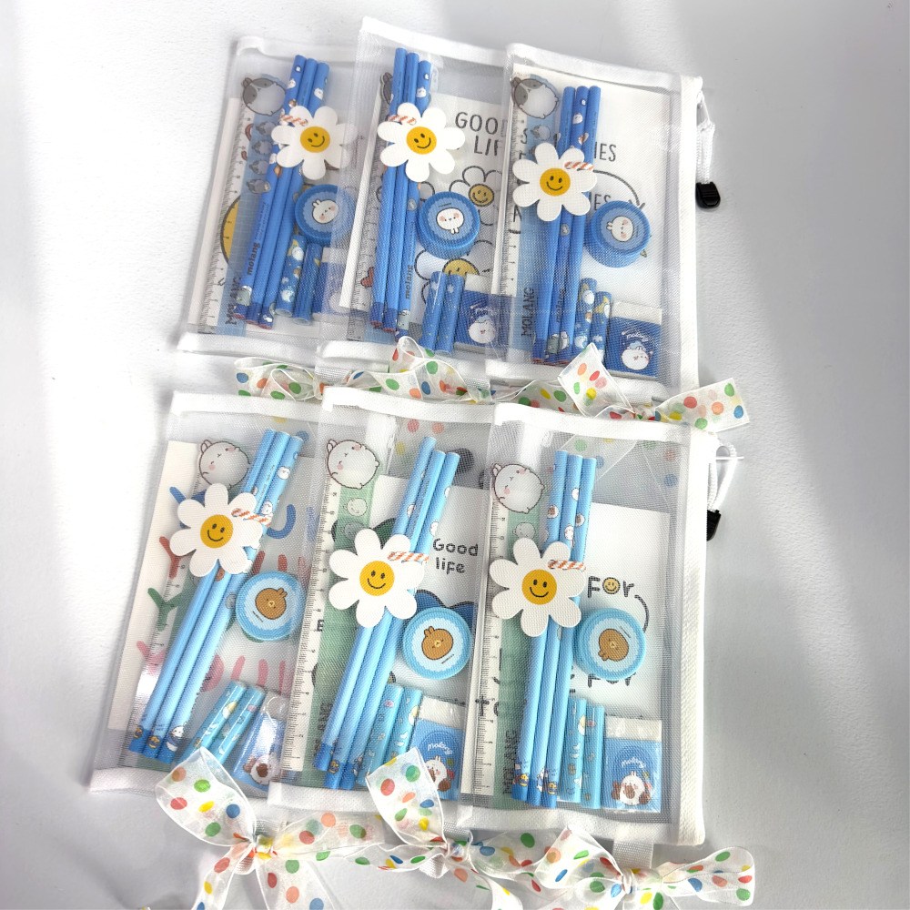 어린이집 초등학생 생일선물 학용품 답례품, 6개, 블루+스카이블루 21,300원