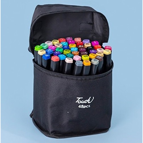 일호장신구 터치 아트 드로잉 듀얼 마카펜 48색 80색 스케치 미술용 페인팅 컬러링, 1개, 48색 12,900원