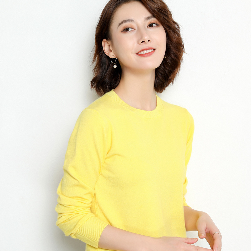 NEW 가을 재생 니트/이너 니트/여성라운드니트/고품질-캐시미어100/간절기/보온/이너/가을겨울긴팔 니트티/여자 이너티/워셔블니트/캐주얼/고탄력/부드러운/빅사이즈 15,990원