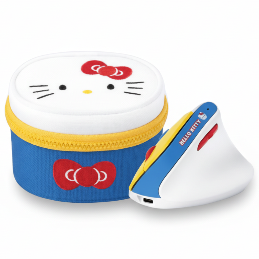 로이체 버티컬 헬로키티 산리오 포차코 무선 마우스 2종 중 택1 선물 귀여운 무소음 대학생 졸업 사무직 여자 친구 손목 보호, 헬로키티 52,700원