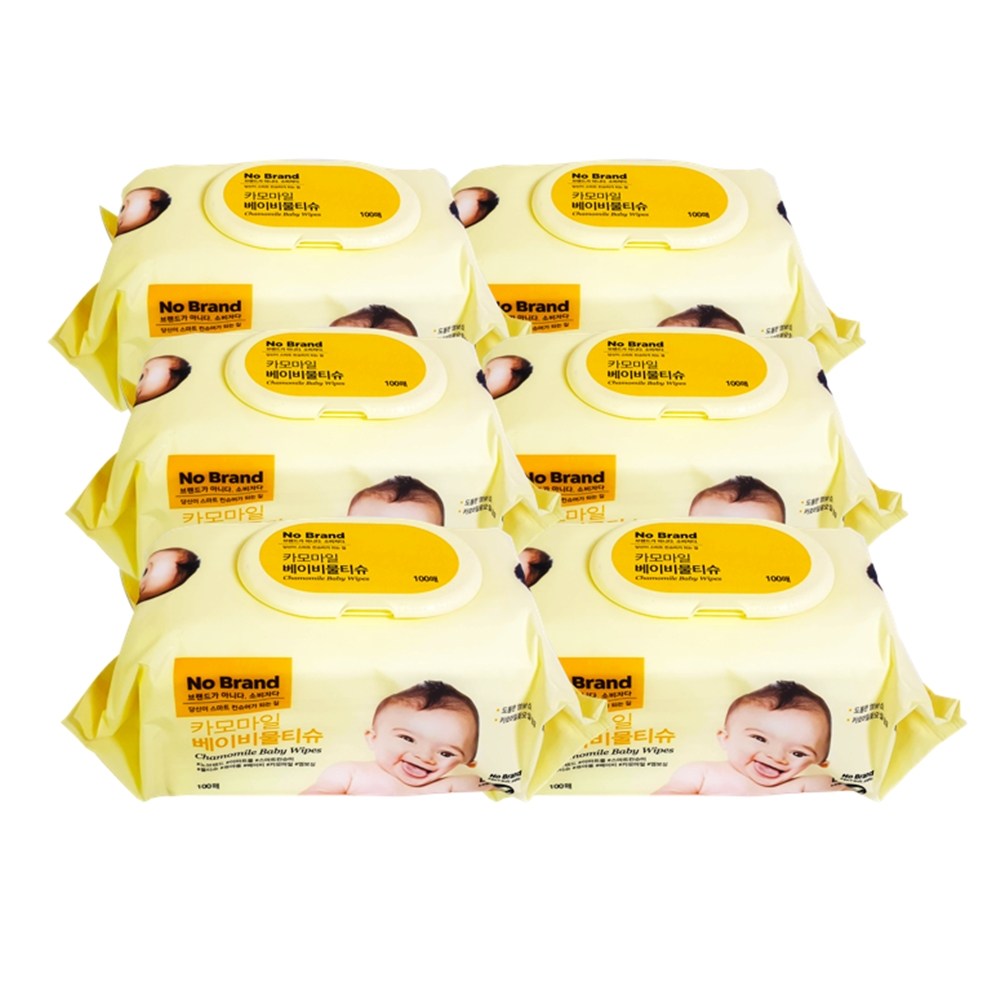 노브랜드 도톰 엠보싱 카모마일 베이비 물티슈 100매 국내생산 저자극 아기 물티슈 14,990원