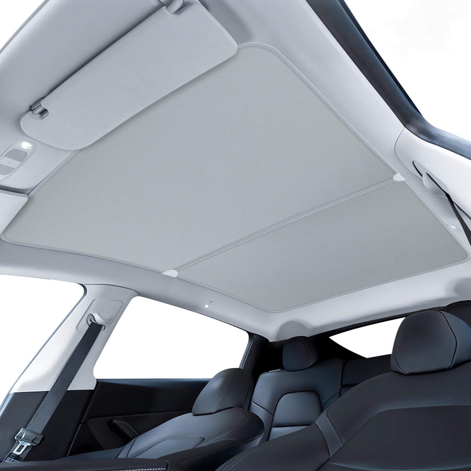 [Vihimai]테슬라 모델 Y 전용 썬루프 선쉐이드 - 고온 및 자외선 차단, 프리미엄 방열 소재, 간편 설치(Model Y 2021-2024), 흰색, 1개 45,000원