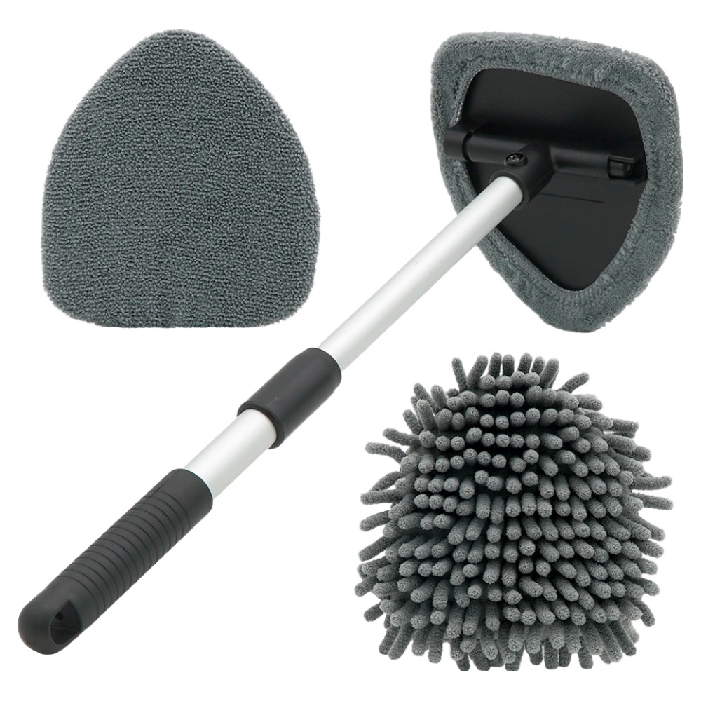 에이스피드 차량용 앞유리 김서림 방지 브러쉬 봉 + 걸레 3종 세트 C133 그레이, 1세트, c133앞유리브러쉬세트 10,590원