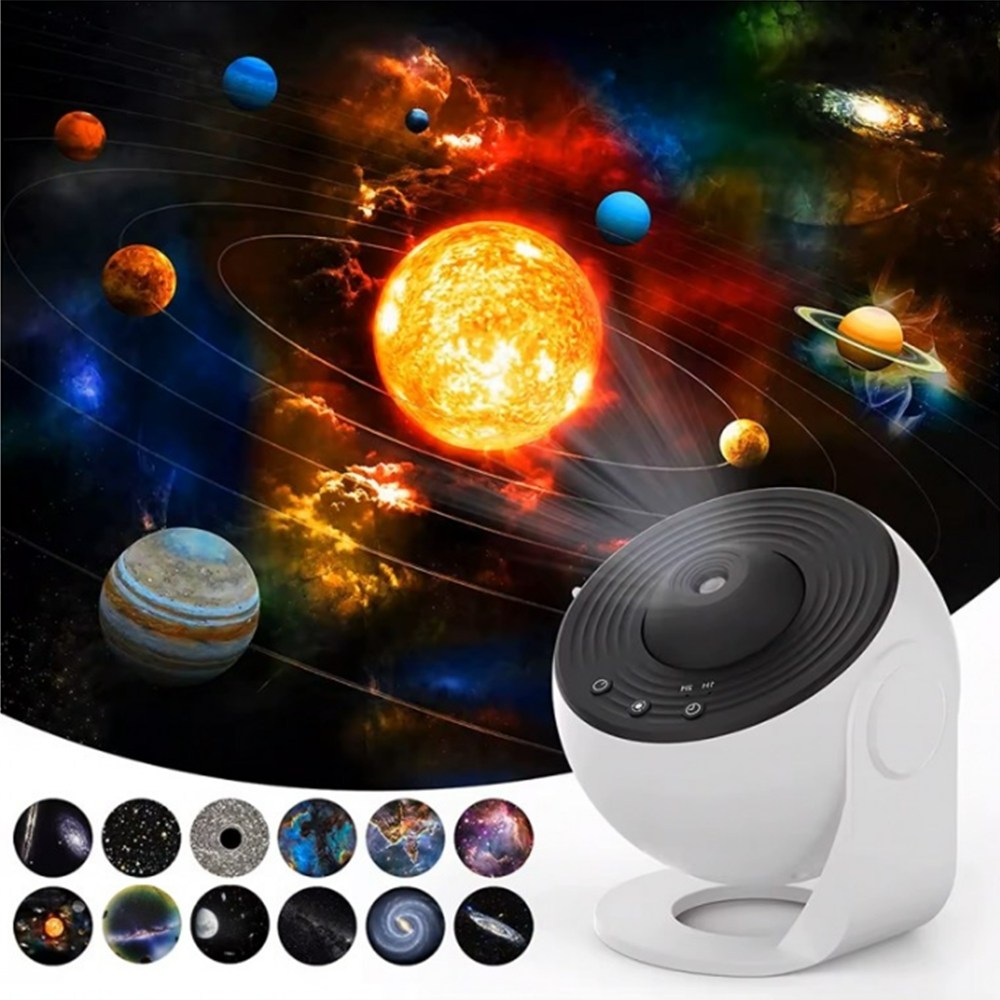 프로젝터 우주 무드등 별 수면등 달 별빛 천장조명 은하수, 화이트 43,000원