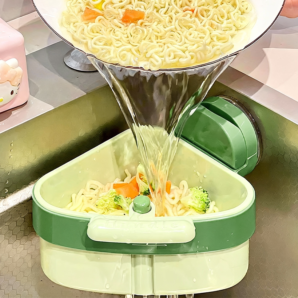 Jeernare 삼각형 수세미 거치대 음식물 거름망 물빠짐 수세미 거치대 무타공 싱크대 정리선반 6,500원